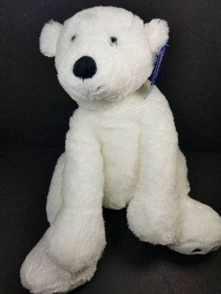 Toys R Us 2013 Polar Bear Plush Stuffed Animal Large 18 Inches W/ Tags