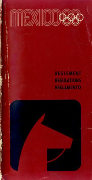 Official Regulations Booklet,  Mexico Olympics,  1968,  Vg
