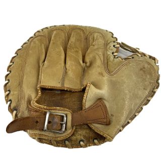 Leather Softball Mitt Major League Model For Right Hand Thrower Vintage