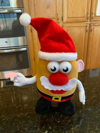 Hasbro Mr.  Potato Head Animated Plush Santa Claus Sings & Dances 13” Christmas
