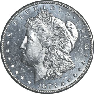 1878 - S $1 Morgan Silver Dollar Unc Prooflike K12394