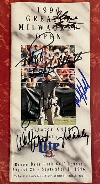 1996 Greater Milwaukee Open Spectator Guide Program Tiger Woods 1st Tournament