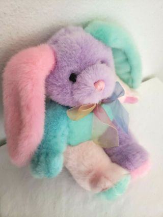 Main Joy Limited Bunny Rabbit Plush Stuffed Animal Pastel Pink Purple Green Blue 2
