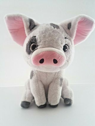 Disney Store Moana Pua Pig Medium Soft Cuddly Fluffy Plush Toy 30cm Tall