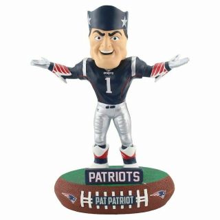 Pat Patriot England Patriots Mascot Bobble Head 2018 Nfl Baller Edition