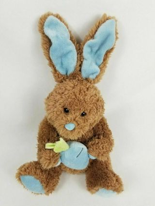 Dan Dee Easter Bunny Rabbit Plush Stuffed blue & Brown Carrot Large 15 