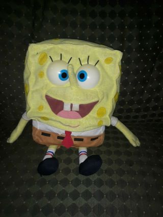 Spongebob Squarepants Talking Babbling Plush German Vhtf 2000 Mattel Nickelodeon