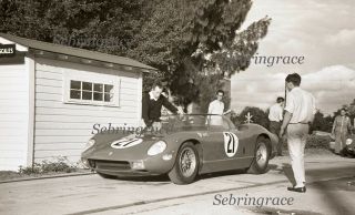 1964 Sebring Race - Ferrari 330p 21 On The Scale - Pre - Race - Orig Neg (334)