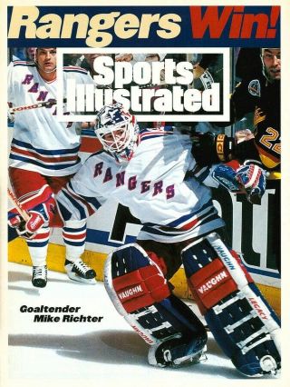 Sports Illustrated 1994 York Rangers Mike Richter Goaltender Stanley Cup