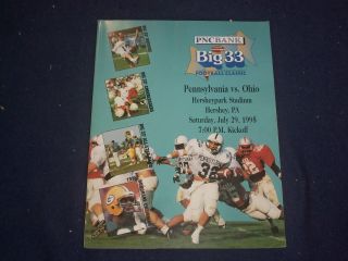 1995 Big 33 Football Classic Program Pennsylvania Vs.  Ohio - High School - St 6796