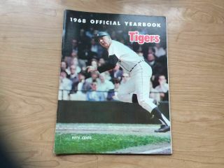 1968 Detroit Tigers Official Yearbook,  Al Kaline,  World Series Champs