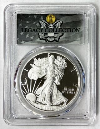 2021 - W Proof Silver Eagle Type 1 Magnum Opus First Strike Pcgs Pr70dcam