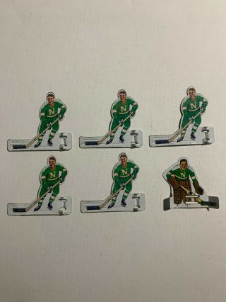 1960s Era Coleco Nhl Table Top Hockey - North Stars Complete Team
