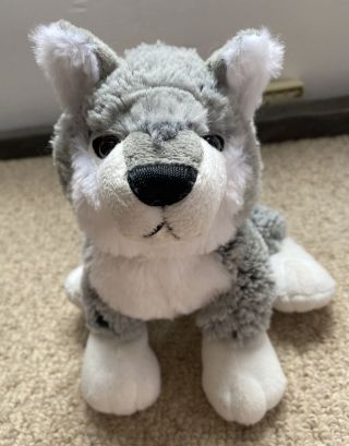 Retired Rare Webkinz Grey Wolf Plush Hm358 No Code