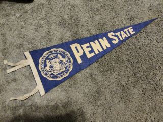Vintage Penn State Nittany Lions Large Football Pennant