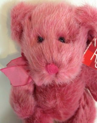 Russ Berrie Teddy Bear Purple Pink Plush Luv 