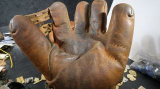 Sears J C Higgins Bob Feller Leather Baseball Glove