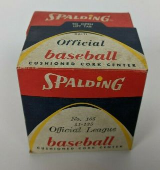 Vintage Nib Spalding Official League Baseball No.  165 41 - 135