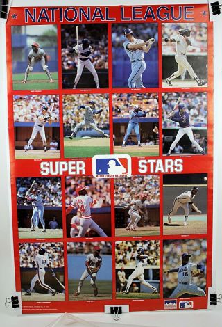 National League Stars Mlb Starline Poster 1988 22 1/4 " X 34 "