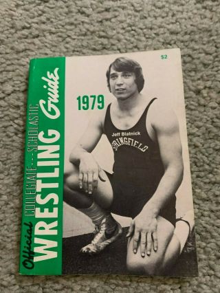 1979 Official Ncaa Wrestling Media Guide Jeff Blatnick Springfield College