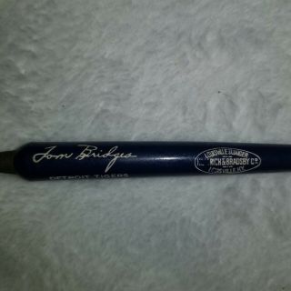 One Vintage Rare Tom Bridges Detroit Tigers Baseball Pencil - Not Sure If
