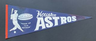 1960s Houston Astros Full Size Pennant