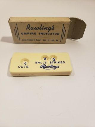 Vintage Rawlings Baseball Umpire Ball Strike Indicator