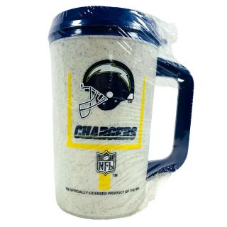 Aladdin 7 Eleven 7 - 11 Nfl San Diego Chargers Vtg 20oz Insulated Thermos Cup Mug