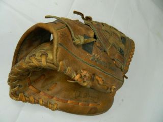 Vintage Joe Dimaggio Trio Hollander Yankee Clipper Line Baseball 32 - 63 Glove 11”