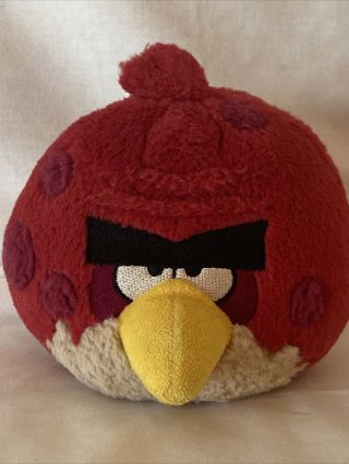 Angry Birds Terence Big Brother Bird Red 5” Plush Toy Doll Sound Not