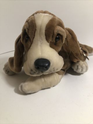 Dan Dee Collectors Choice Basset Hound Plush Dog Realistic Brown Stuffed Animal