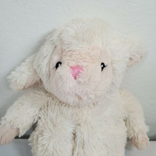 First Impressions Lamb Sheep 12 " Plush White Cream Pink Nose Lovey Macy 