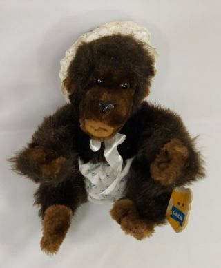 Vintage 1983 Dakin Nature Babies Goo - Goo Gorilla Plush Stuffed Monkey Ape Read