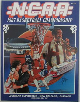 1987 Ncaa Mens Basketball Championship Final Four Program Indiana Hoosiers159073