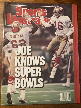 1990 Joe Montana San Francisco 49ers Bowl Sports Illustrated Newsstand