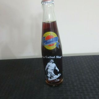 Babe Ruth Red Rock Cola Bottle Rare Limited Edition " The Called Shot "