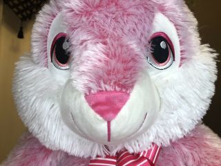 DAN DEE Pink Rabbit Easter Bunny Plush Stuffed Animal Toy BIG EYES Large 27 