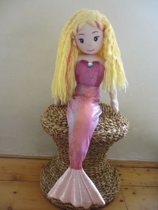 Mermaid Doll Soft Toy Xl 28 Inch Sea Sparkles Melody - Aurora World Rare Ex Con