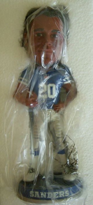 Barry Sanders Bobblehead Forever Collectibles C Nib Legends Of " The Field "