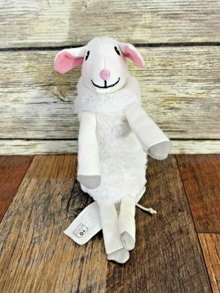 Ikea White Leka Musical Lamb Sheep Soft Plush Small Stuffed Animal 7 "