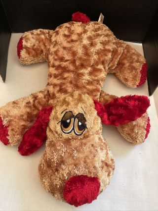 Dan Dee Collectors Choice Large Puppy Dog Plush Stuffed Animal Brown/red 24 "