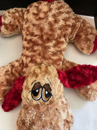 Dan Dee Collectors Choice Large Puppy Dog Plush Stuffed Animal Brown/Red 24 