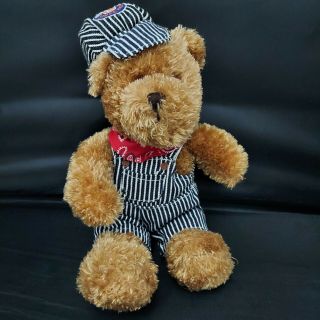 Lionel Train Engineer Teddy Bear 12 " Plush Since 1900 Stuffed Animal Overalls
