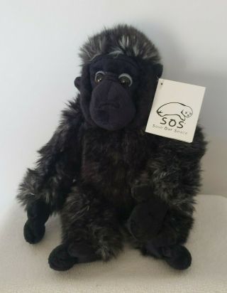 Rare - With Tags - Sos Save Our Space Gorilla Plush Toy