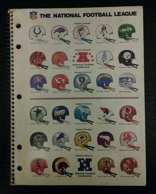 Vintage National Football League (nfl) 26 - Page Spiral Notebook -