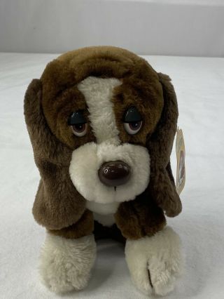 Russ Berrie Baxter The Bashful Basset Hound Puppy Dog 7 " Plush Stuffed Animal
