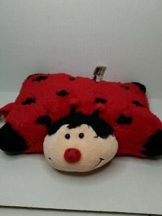 Pillow Pet Pee Wee Lady Bug Plush 12 Inch 2010 Red Black Lady Bug Gift