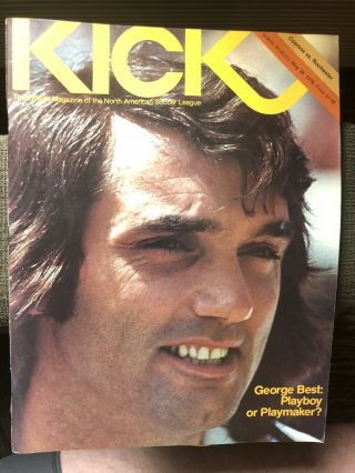 Ny Cosmos Vs Rochester Lancers 1978 Nasl Kick Program George Best Cover