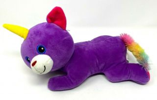 Caticorn Cat Unicorn Plush Stuffed Animal Kellytoy 12 " Doll Purple Rainbow