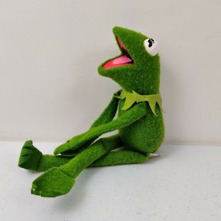 18” Vintage Fisher Price 850 Kermit The Frog Stuffed Plush Doll Jim Henson
